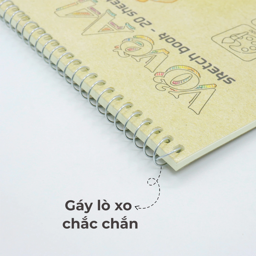 Vở Vẽ Lò Xo Hồng Hà Vintage A4 8154 (20T/Tập)