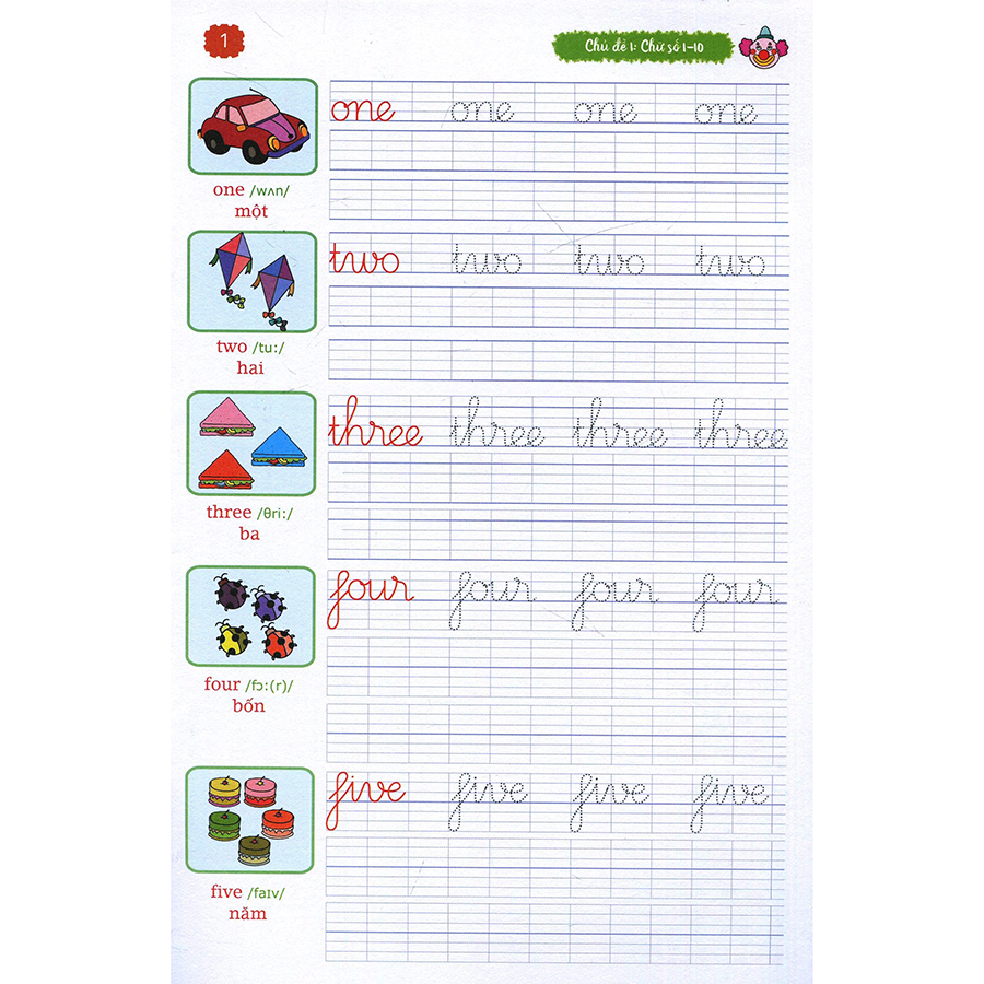 Bé Tập Viết Chữ Đẹp Tiếng Anh 1 - Khổ Nhỏ
