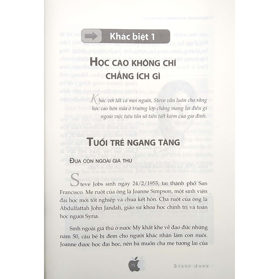 Steve Jobs - Sức Mạnh Của Sự Khác Biệt