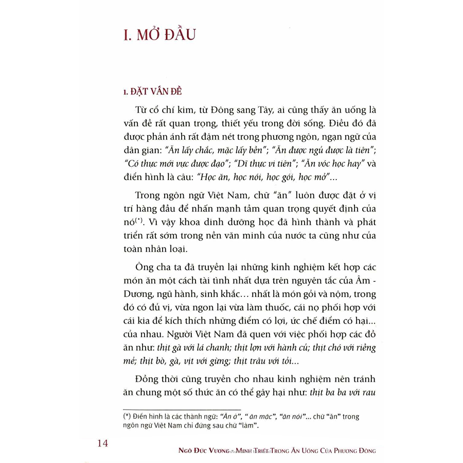 Minh Triết Trong Ăn Uống Của Phương Đông
