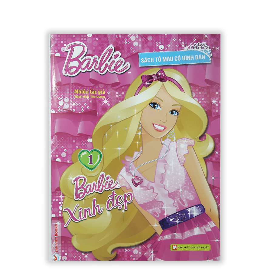 Barbie Xinh Đẹp 1 - Sách Tô Màu Có Hình Dán