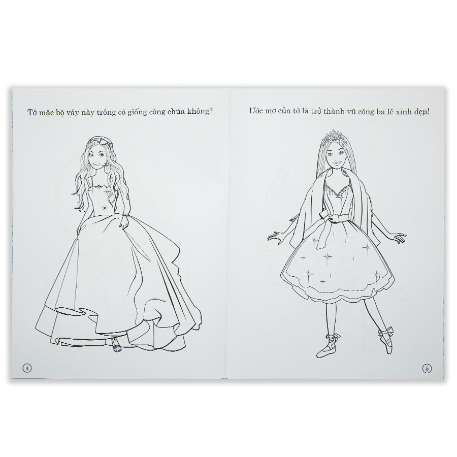 Barbie Xinh Đẹp 1 - Sách Tô Màu Có Hình Dán