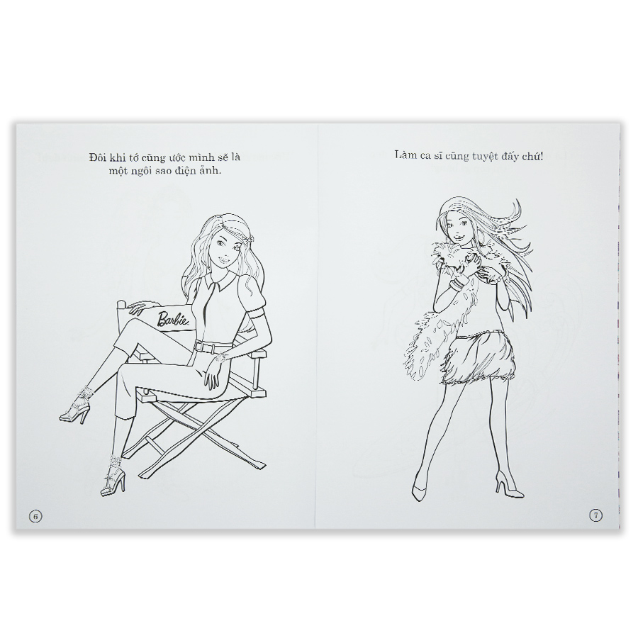 Barbie Xinh Đẹp 1 - Sách Tô Màu Có Hình Dán