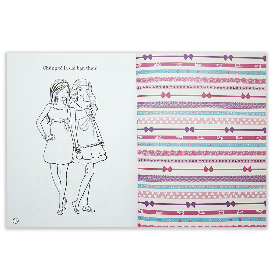 Barbie Xinh Đẹp 1 - Sách Tô Màu Có Hình Dán