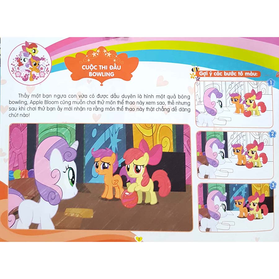 My Little Pony - Tập Tô Màu Sáng Tạo 4Q - Thung Lũng Sắc Màu