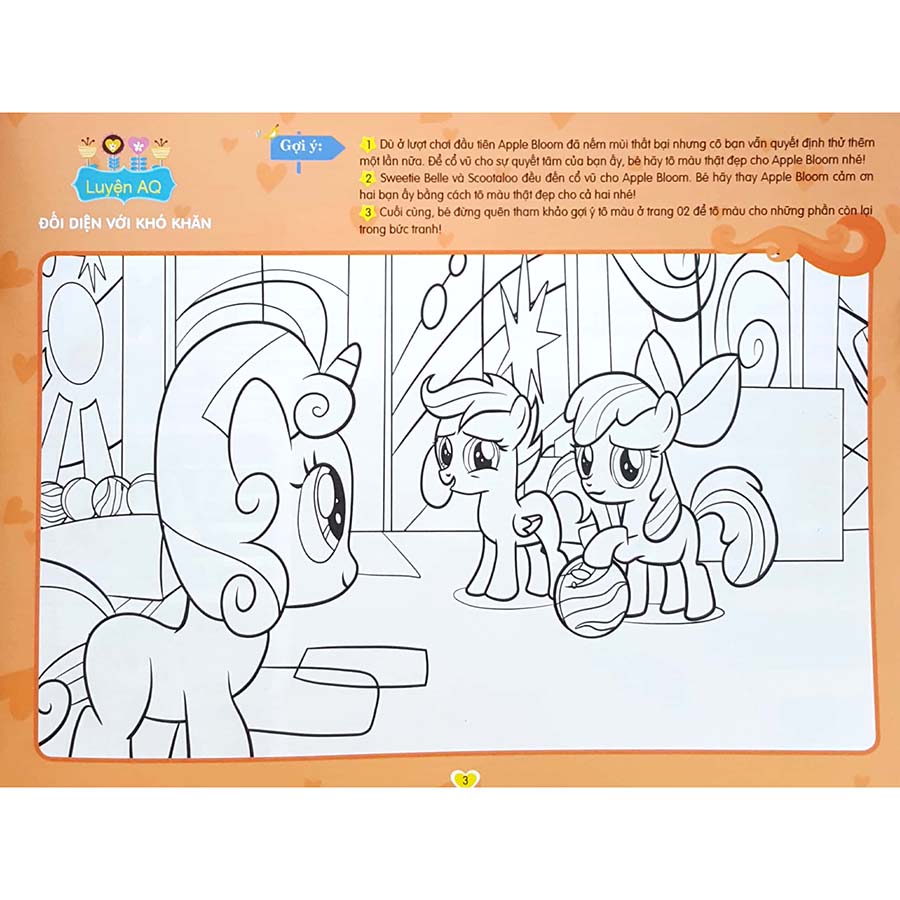 My Little Pony - Tập Tô Màu Sáng Tạo 4Q - Thung Lũng Sắc Màu