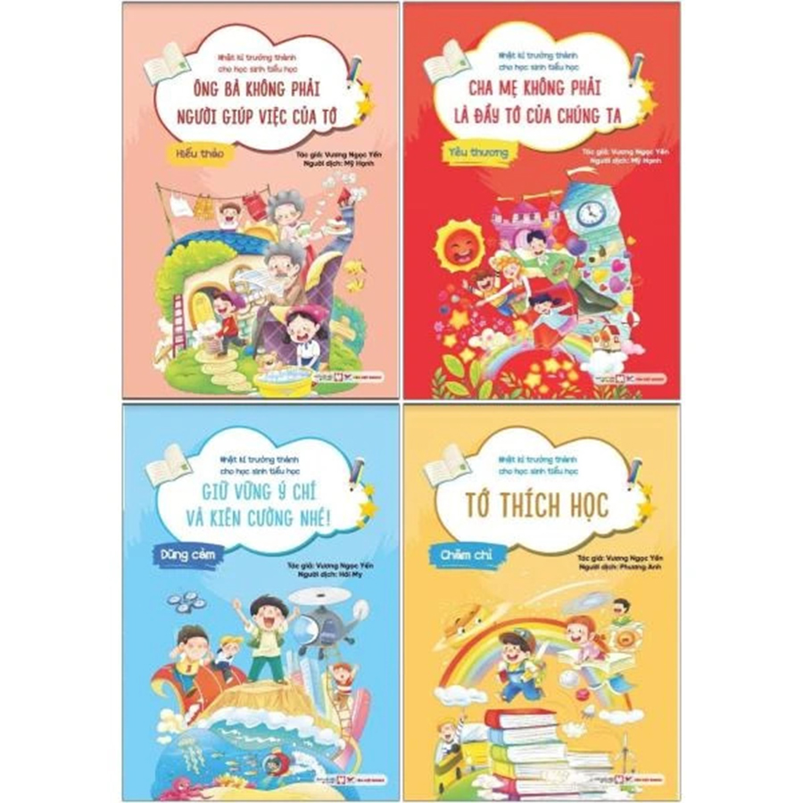 Combo 4 Cuốn Nhật Ký Trưởng Thành Cho Học Sinh Tiểu Học Bộ 2