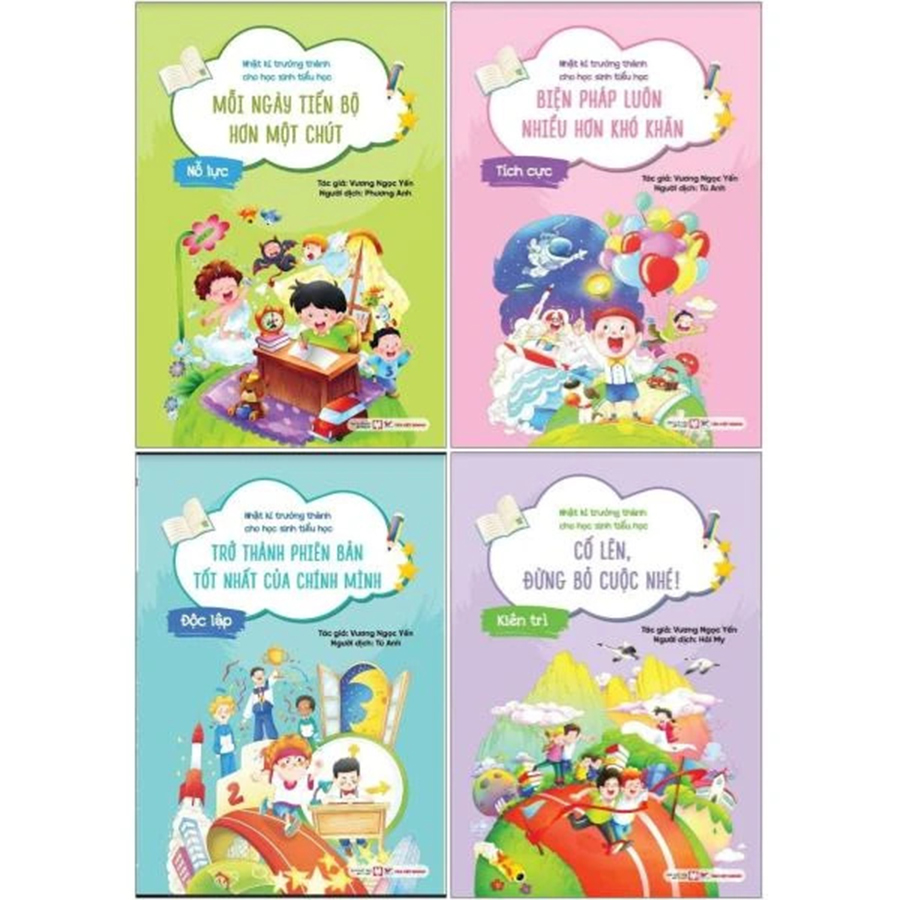 Combo 4 Cuốn Nhật Ký Trưởng Thành Cho Học Sinh Tiểu Học Bộ 1