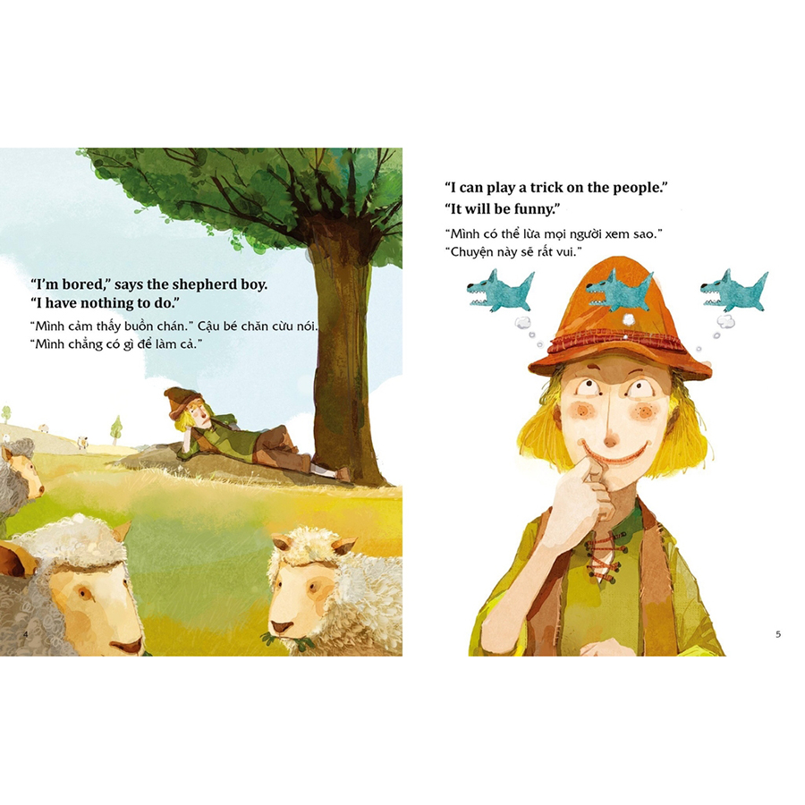 Học Tiếng Anh Cùng Truyện Ngụ Ngôn Aesop - Cậu Bé Chăn Cừu Và Con Sói - The Shepherd Boy And The Wolf