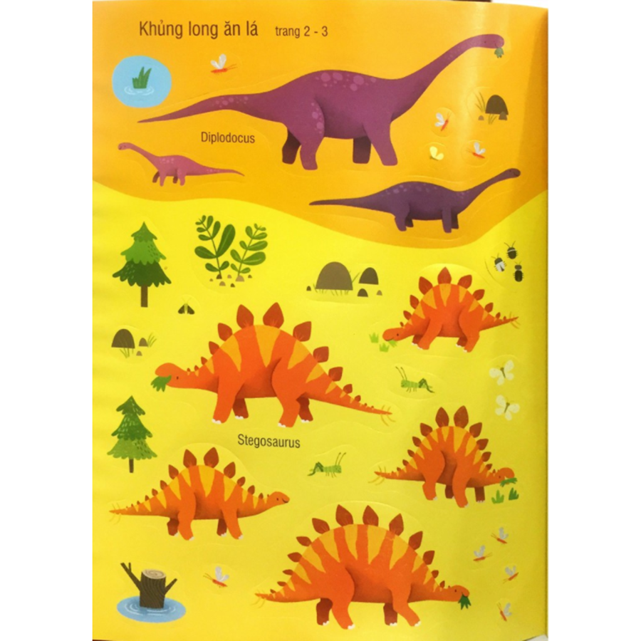 First Sticker Book - Sách Dán Hình Đầu Đời Cho Bé - Khủng Long