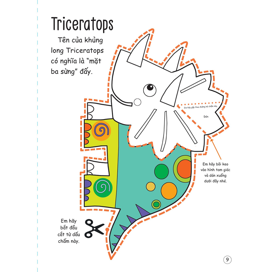 Cắt, Gấp, Tô Màu - Thế Giới Khủng Long