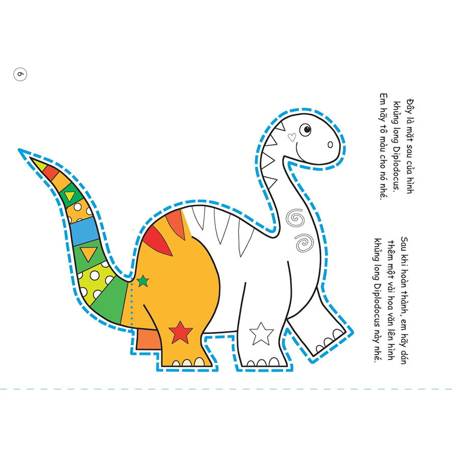 Cắt, Gấp, Tô Màu - Thế Giới Khủng Long