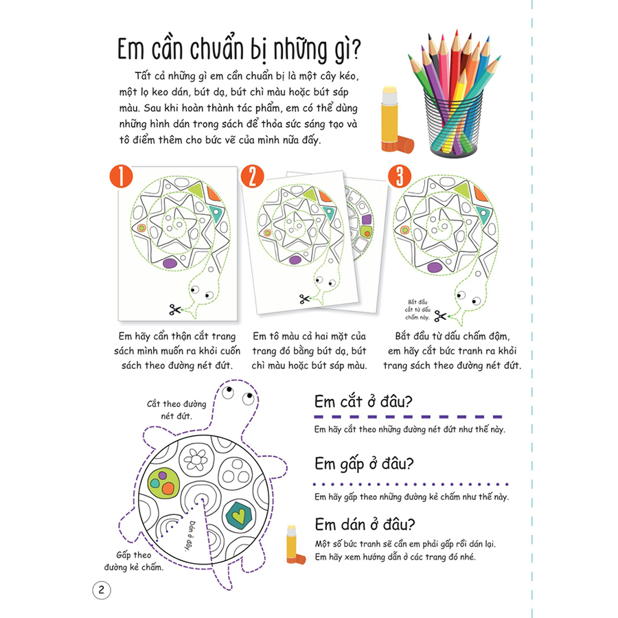 Cắt, Gấp, Tô Màu - Thế Giới Động Vật