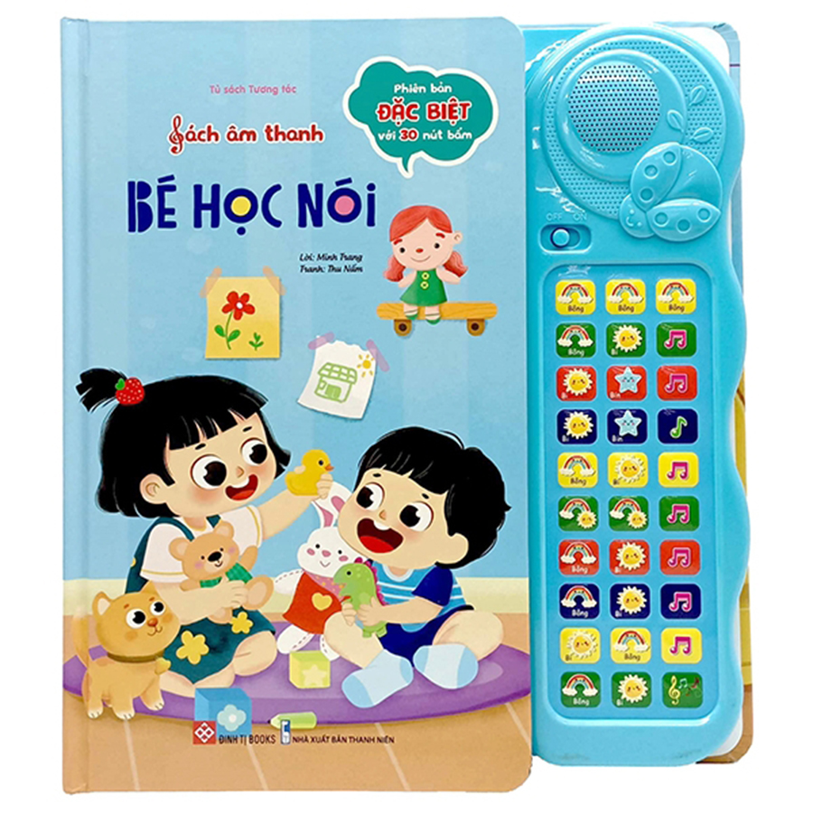 Sách Âm Thanh - Bé Học Nói - Phiên Bản Đặc Biệt Với 30 Nút Bấm