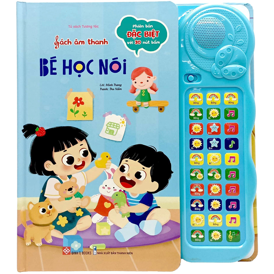 Sách Âm Thanh - Bé Học Nói - Phiên Bản Đặc Biệt Với 30 Nút Bấm