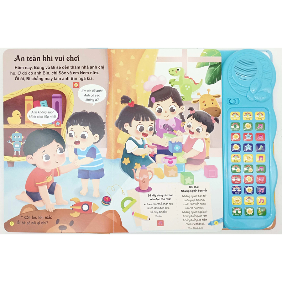Sách Âm Thanh - Bé Học Nói - Phiên Bản Đặc Biệt Với 30 Nút Bấm