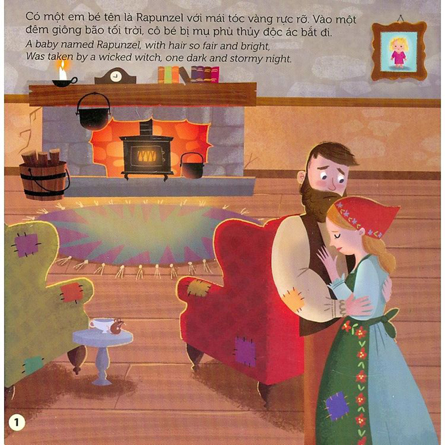 Sách Chuyển Động - First Stories - Công Chúa Tóc Mây - Rapunzel