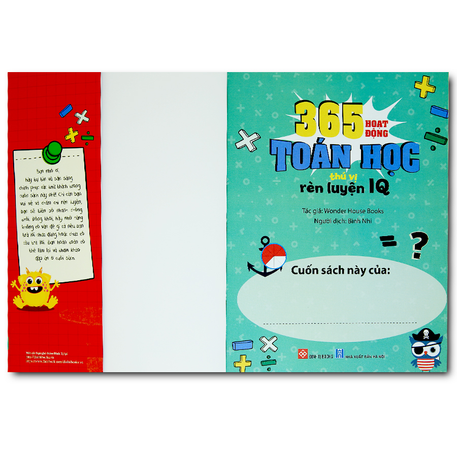 365 Hoạt Động Toán Học Thú Vị Rèn Luyện IQ