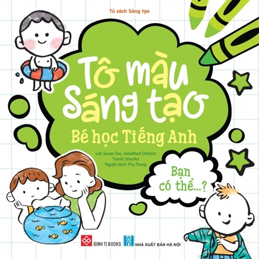 Combo 6 Cuốn Tô Màu Sáng Tạo - Bé Học Tiếng Anh