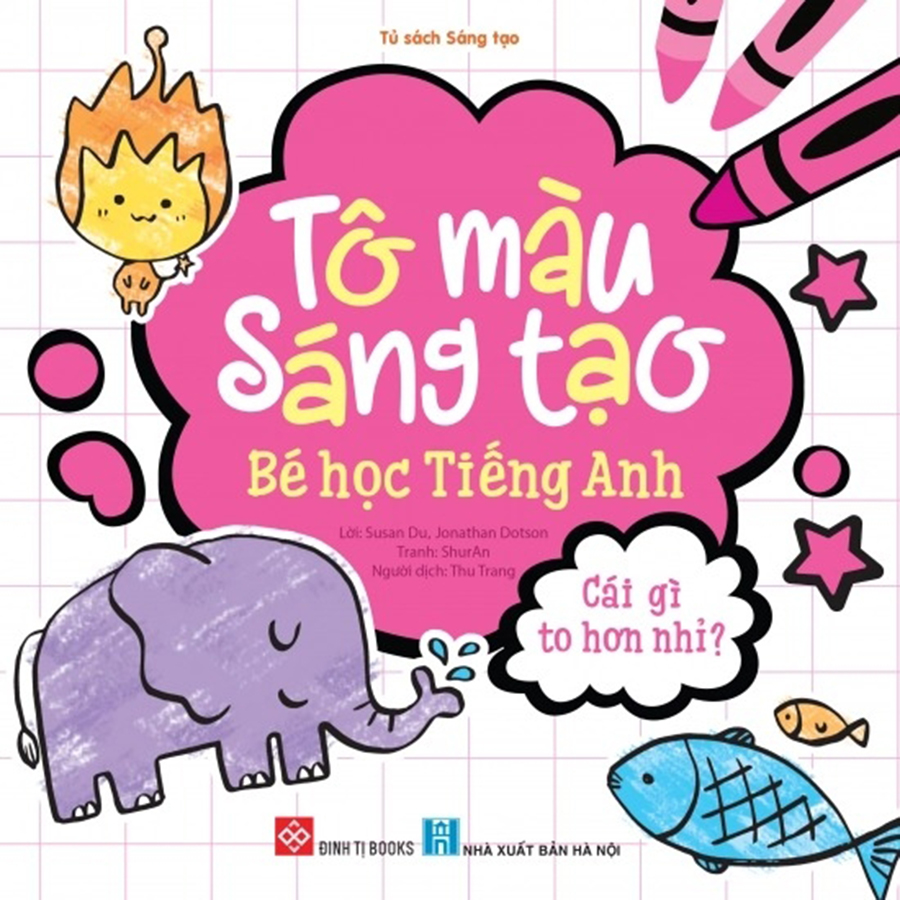 Combo 6 Cuốn Tô Màu Sáng Tạo - Bé Học Tiếng Anh