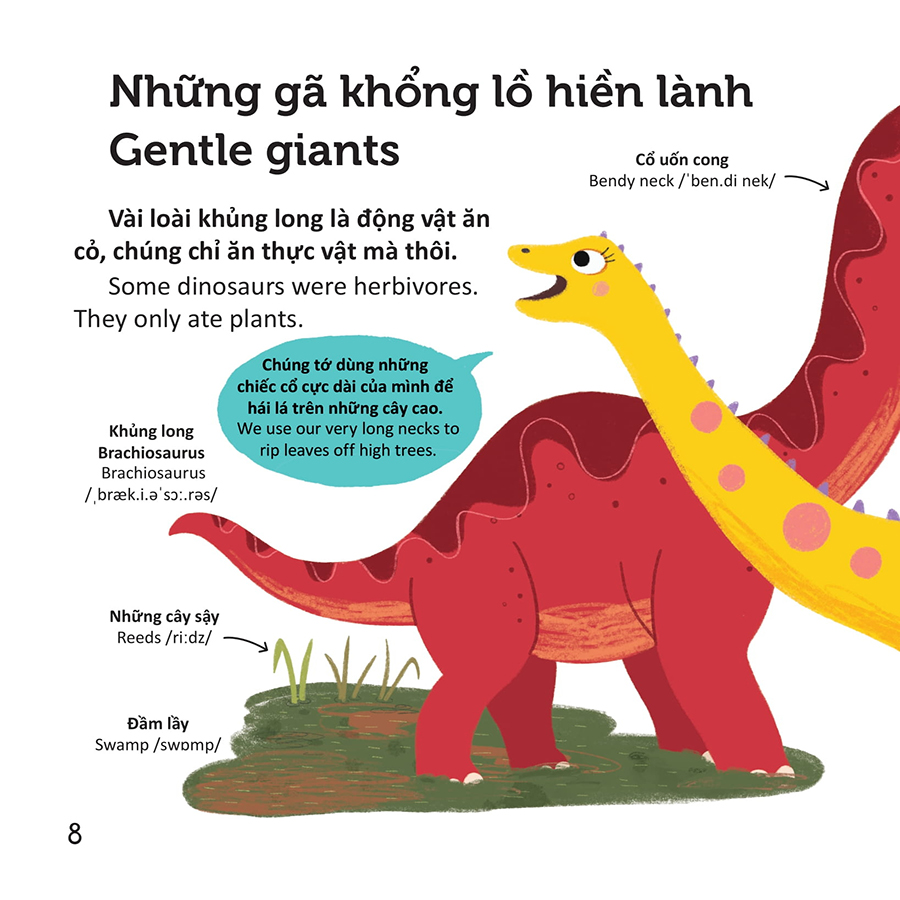 Thư Viện Từ Vựng Đầu Đời Cho Bé - Khủng Long - Dinosaurs!