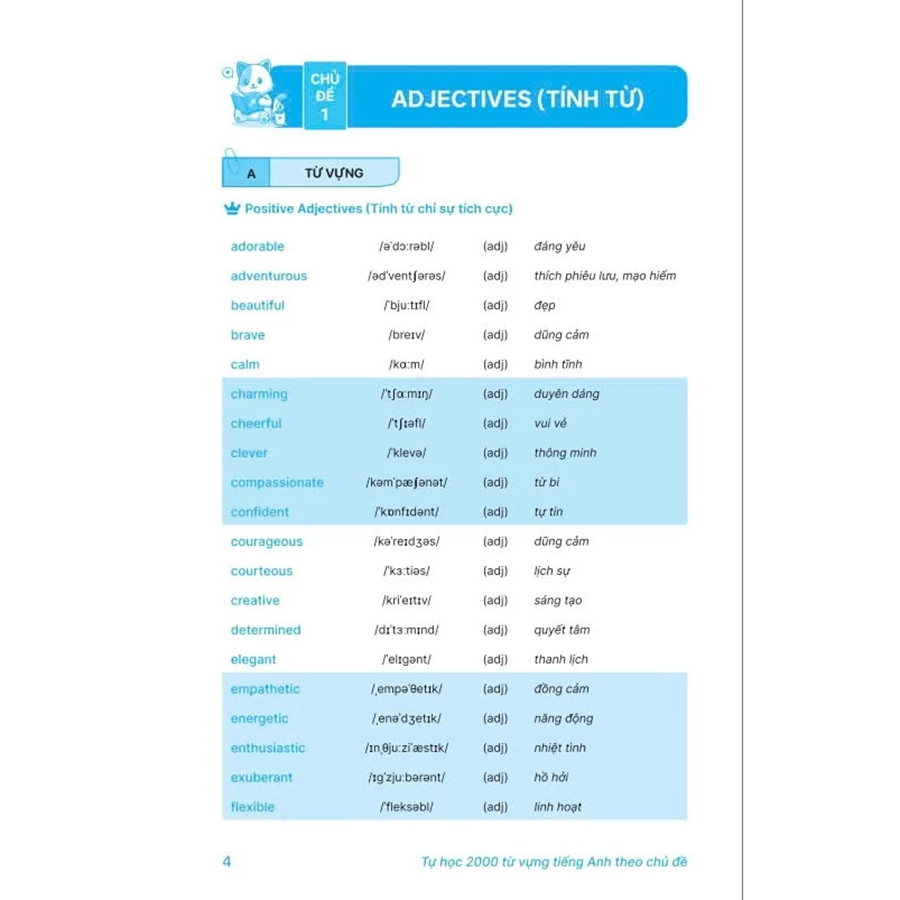 Tự Học 2000 Từ Vựng Tiếng Anh Theo Chủ Đề
