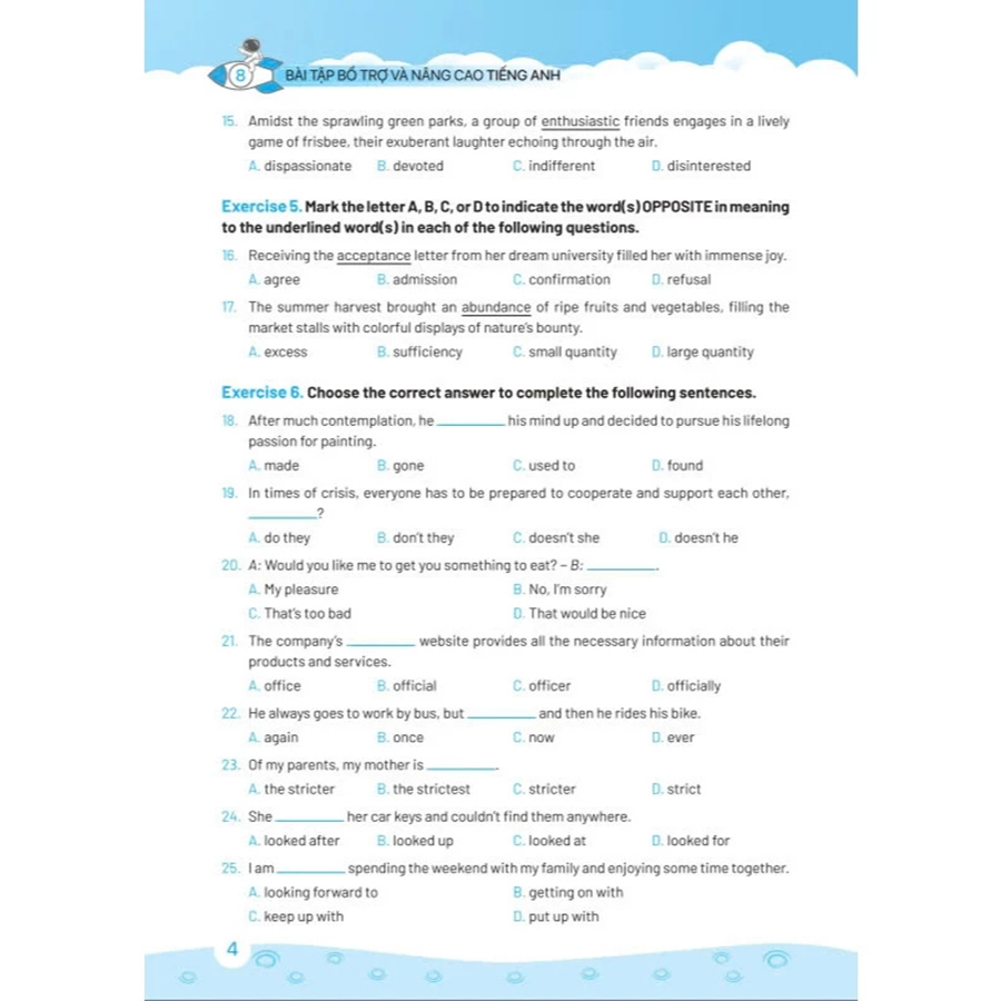 Bài Tập Bổ Trợ Và Nâng Cao Tiếng Anh 8 - Global Success - Biên Soạn Theo Chương Trình GDPT Mới