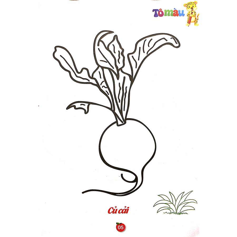 Tô Màu Rau - Củ - Quả Song Ngữ Anh - Việt Tập 1