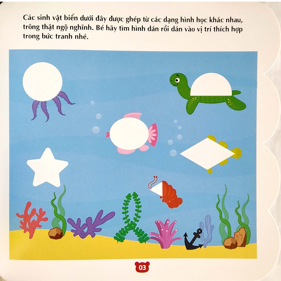 Bóc Dán Hình Thông Minh IQ - EQ - CQ - Sticker For Kids Cuốn 6