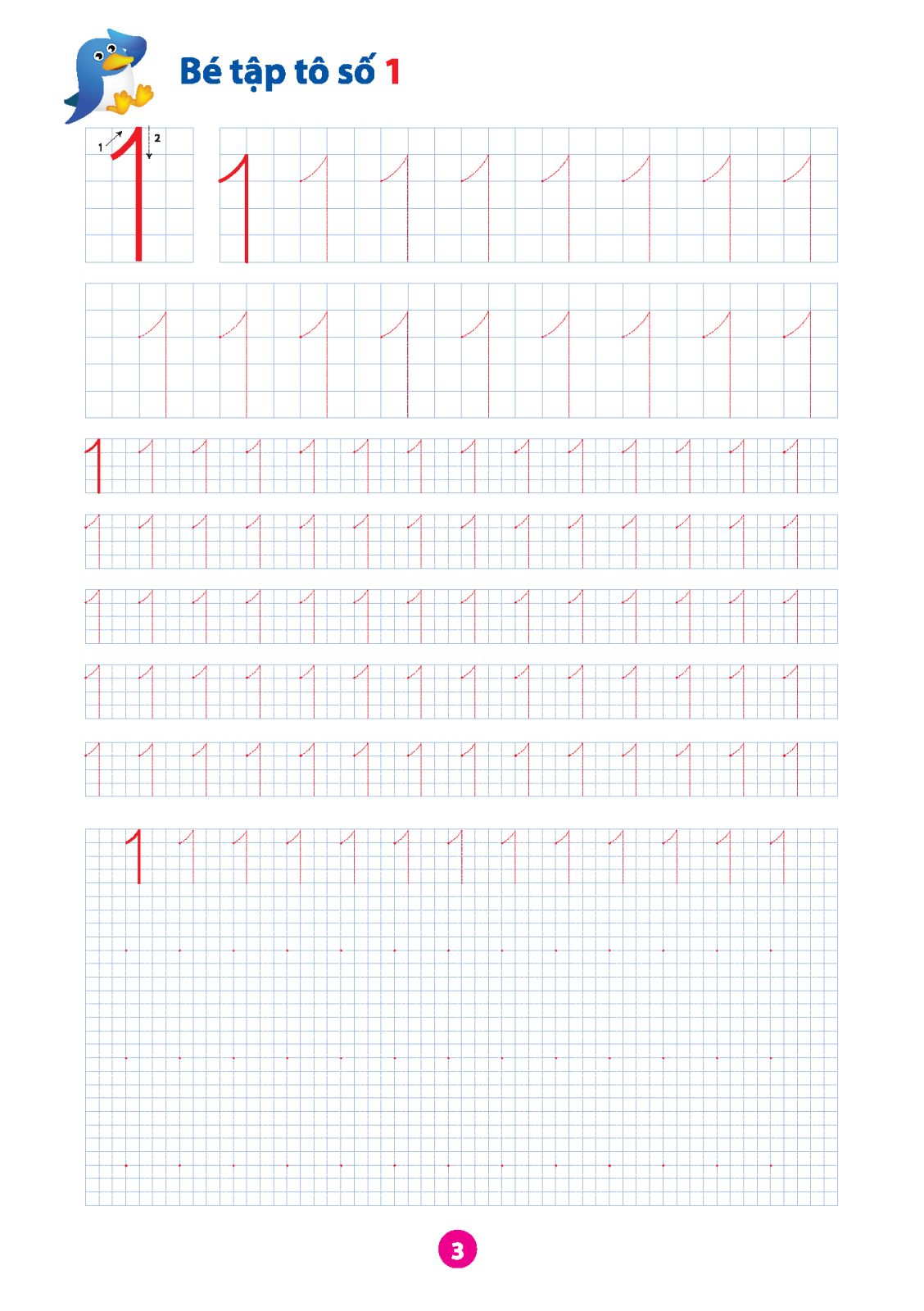 Mai Em Vào Lớp 1 - Vở Tập Tô Chữ Số Dành Cho Bé 5 - 6 Tuổi