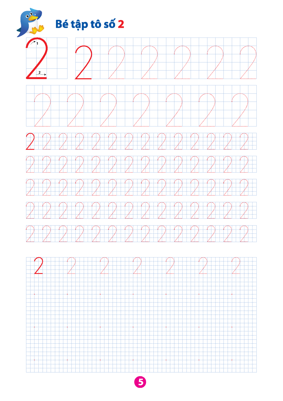 Mai Em Vào Lớp 1 - Vở Tập Tô Chữ Số Dành Cho Bé 5 - 6 Tuổi