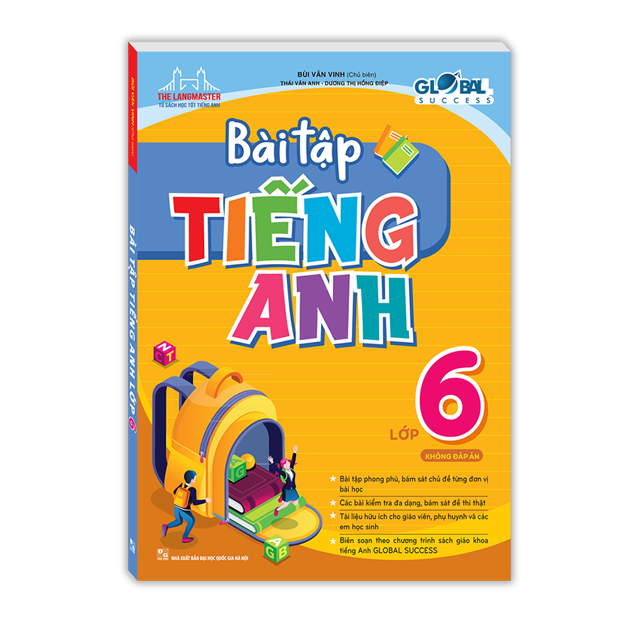 Bài Tập Tiếng Anh Lớp 6 (Không Đáp Án)