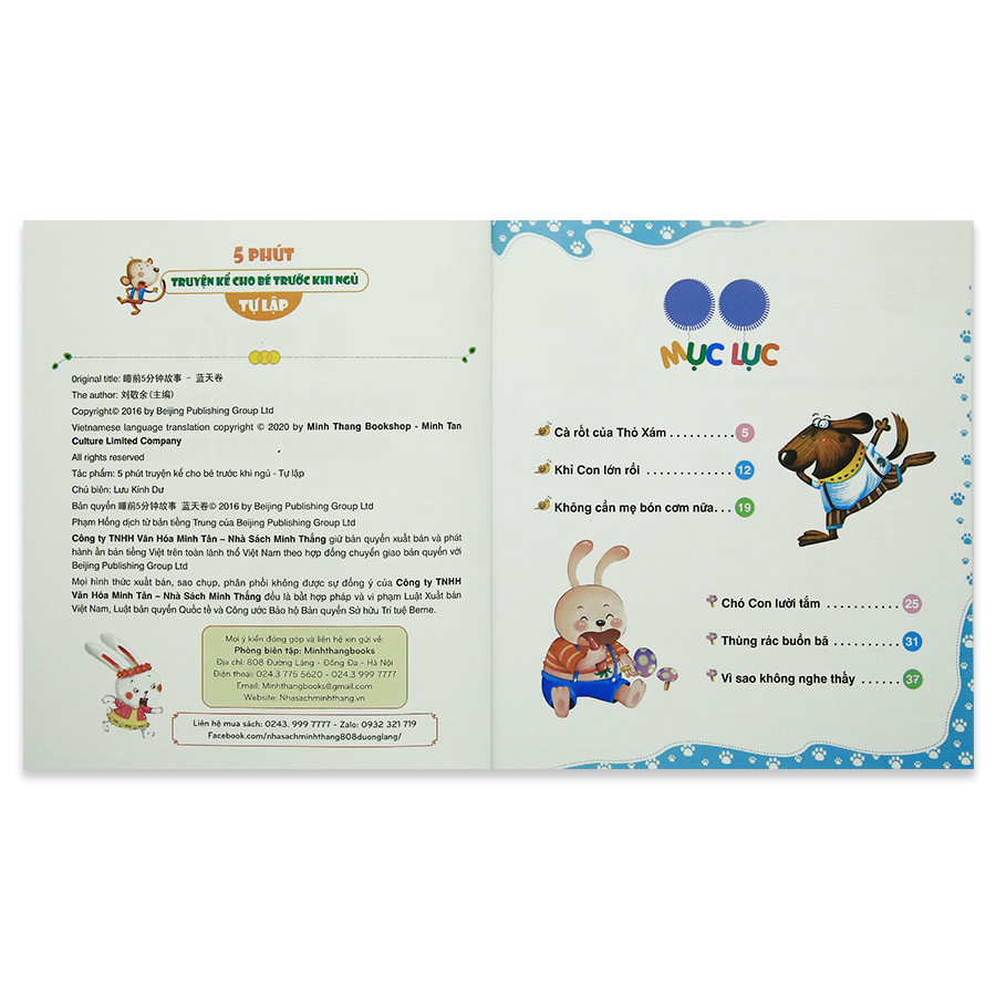 5 Phút Truyện Kể Cho Bé Trước Khi Ngủ - Tự Lập