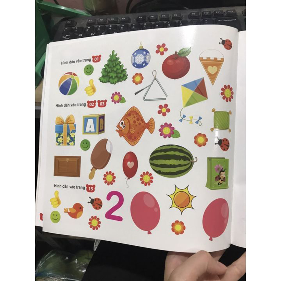 Bộ Sưu Tập 200 Sticker - Số Đếm, Hình Dạng, Màu Sắc