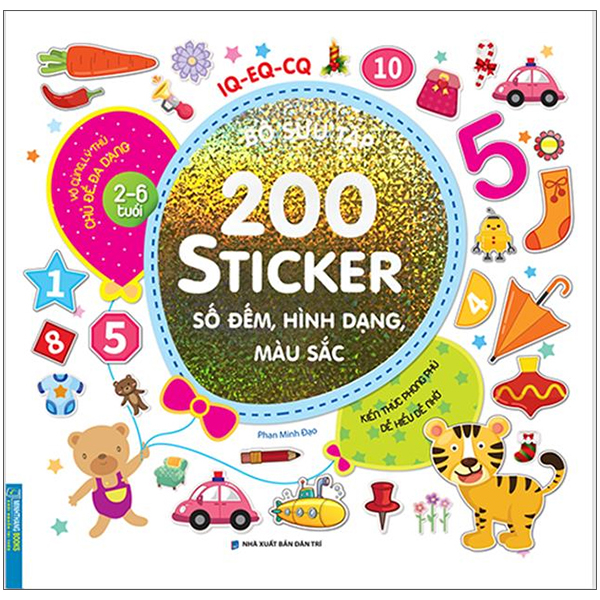 Bộ Sưu Tập 200 Sticker - Số Đếm, Hình Dạng, Màu Sắc