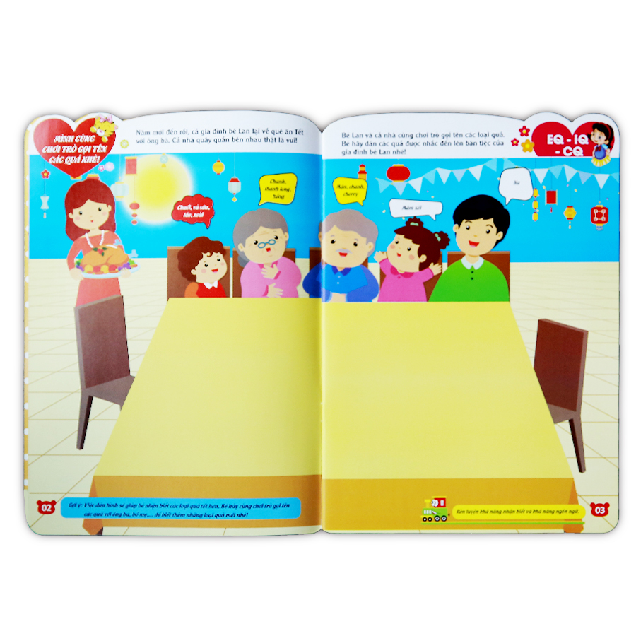 150 Miếng Dán Hình Thông Minh - Trái Cây Rau Củ