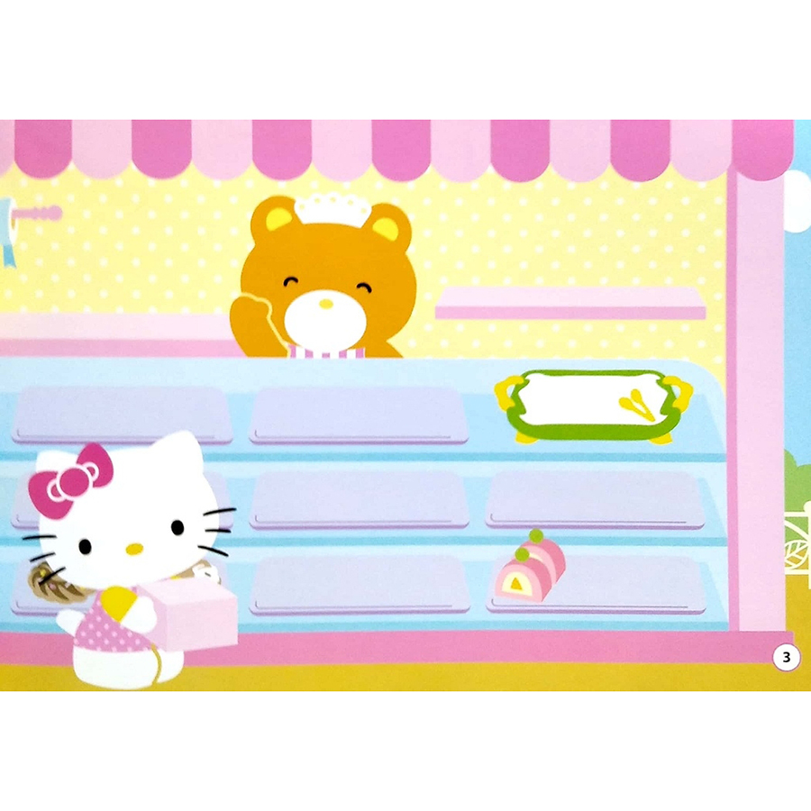 Sticker Hello Kitty - Kitty Ham Vui, Mở Tiệc Thôi