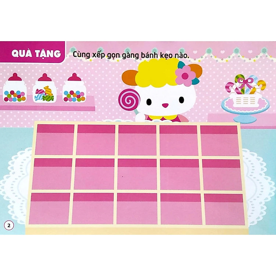 Sticker Hello Kitty - Kitty Mi Nhon Đến Tiệm Ăn Ngon