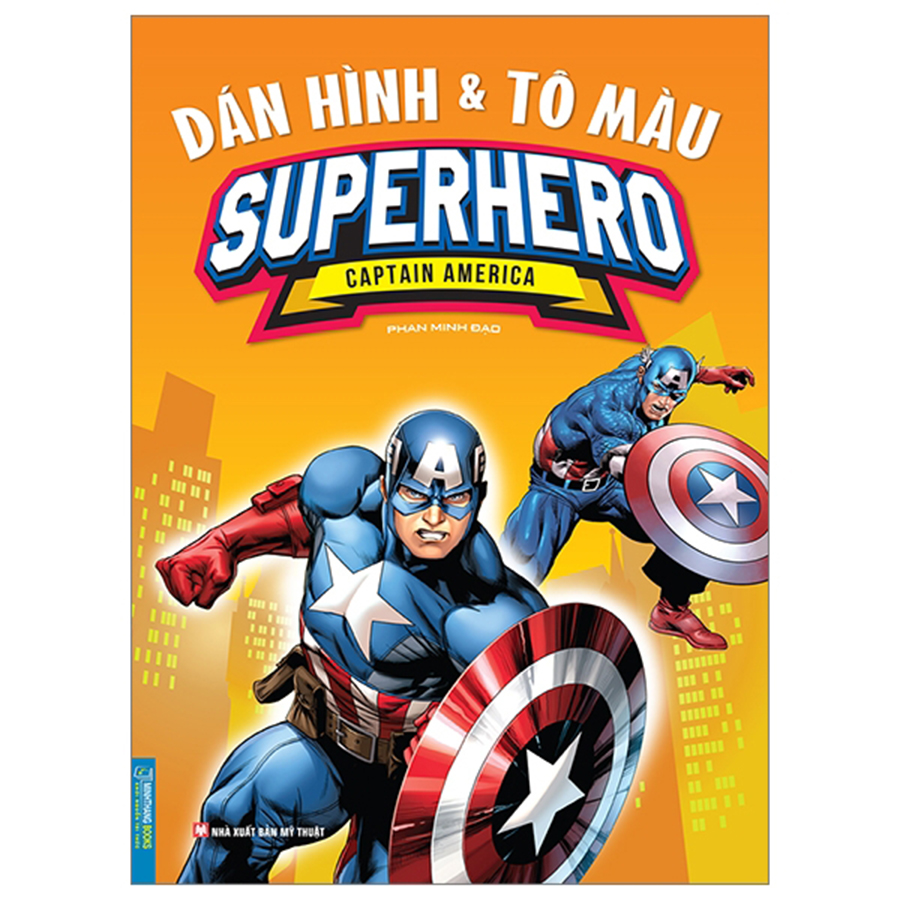 Dán Hình Và Tô Màu Superhero - Captain America