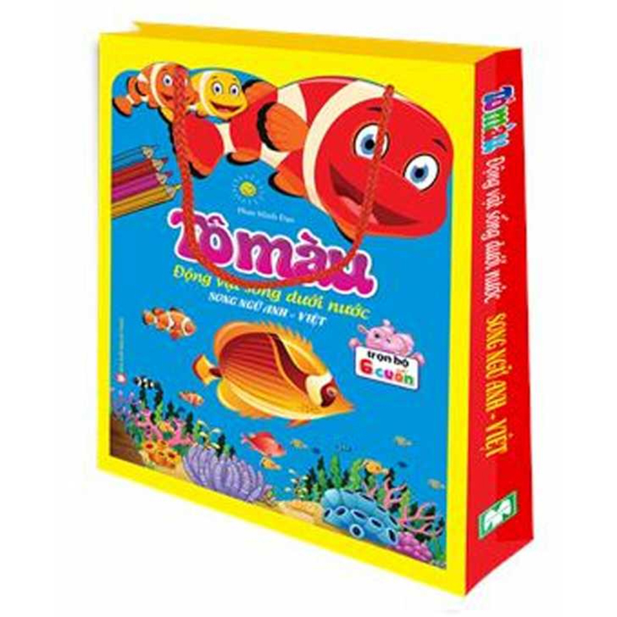 Tô Màu Động Vật Sống Dưới Nước - Song Ngữ Anh - Việt Tập 4