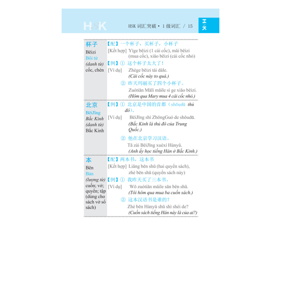 Vocabulary Khám phá từ vựng HSK Cấp 1-3