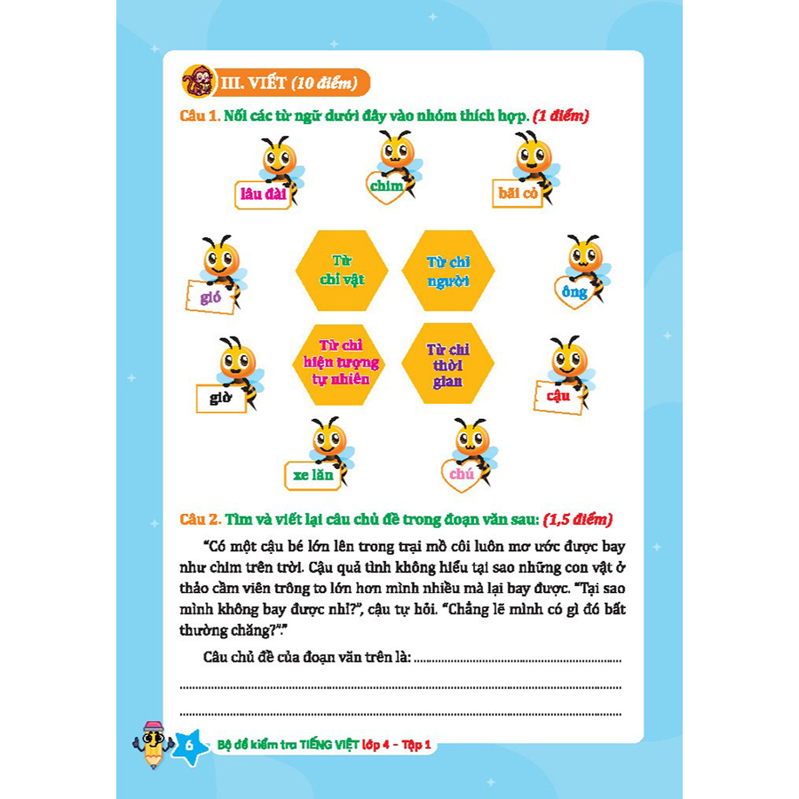 Bộ Đề Kiểm Tra Tiếng Việt Lớp 4 Tập 1 (Kết Nối Tri Thức Với Cuộc Sống)