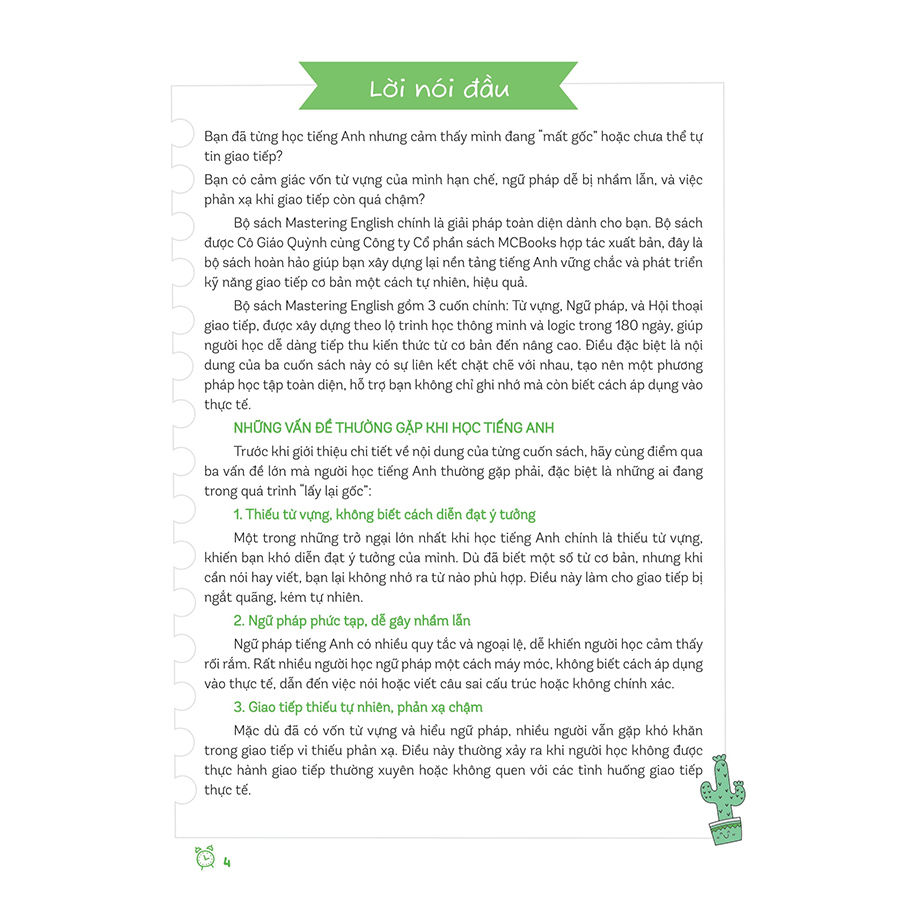 Mastering English Conversation - 180 Ngày Làm Chủ Giao Tiếp Tiếng Anh