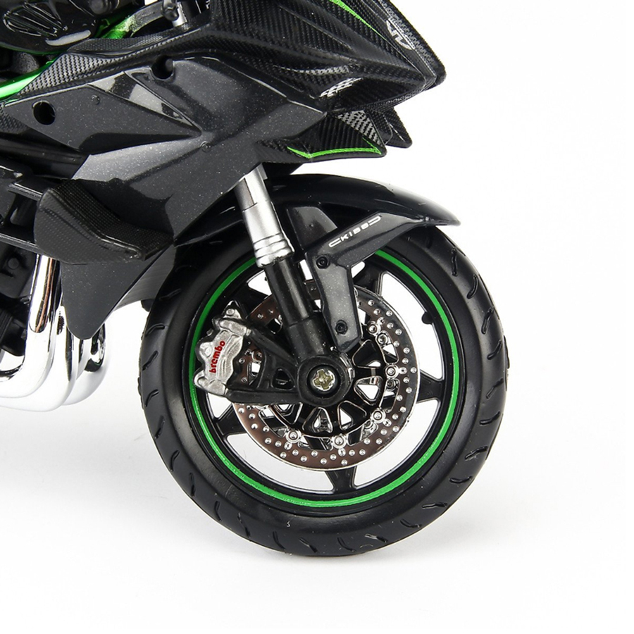 Đồ Chơi Mô Hình Xe Mô Tô Lắp Ráp Kawasaki Ninja H2TM R Tỉ Lệ 1:12 39198/MT39051AL