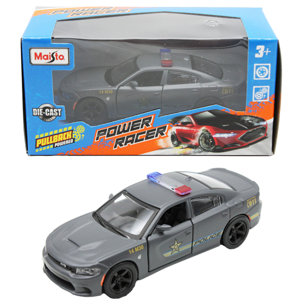 Đồ Chơi Mô Hình Xe Hơi Chạy Trớn Cảnh Sát 2018 Dodge Charger SRT Hellcat - Maisto 20088/MT21001