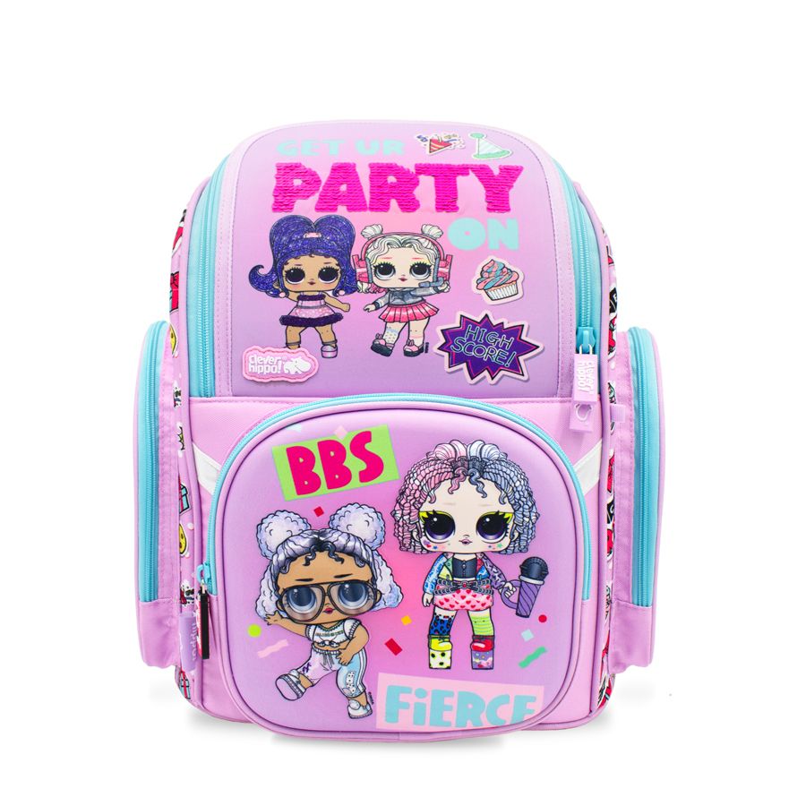 Ba Lô Clever Hippo Bl1214/Purple Fancy - L.O.L Present Surprise