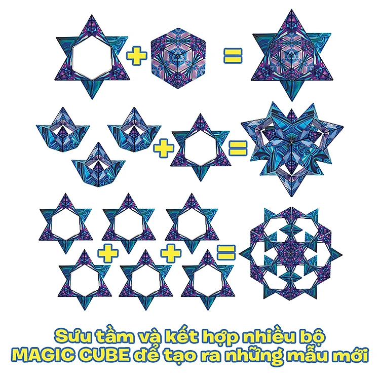 Đồ Chơi Khối Lập Phương Ma Thuật Magic Cube Họa Tiết MC01/BRM
