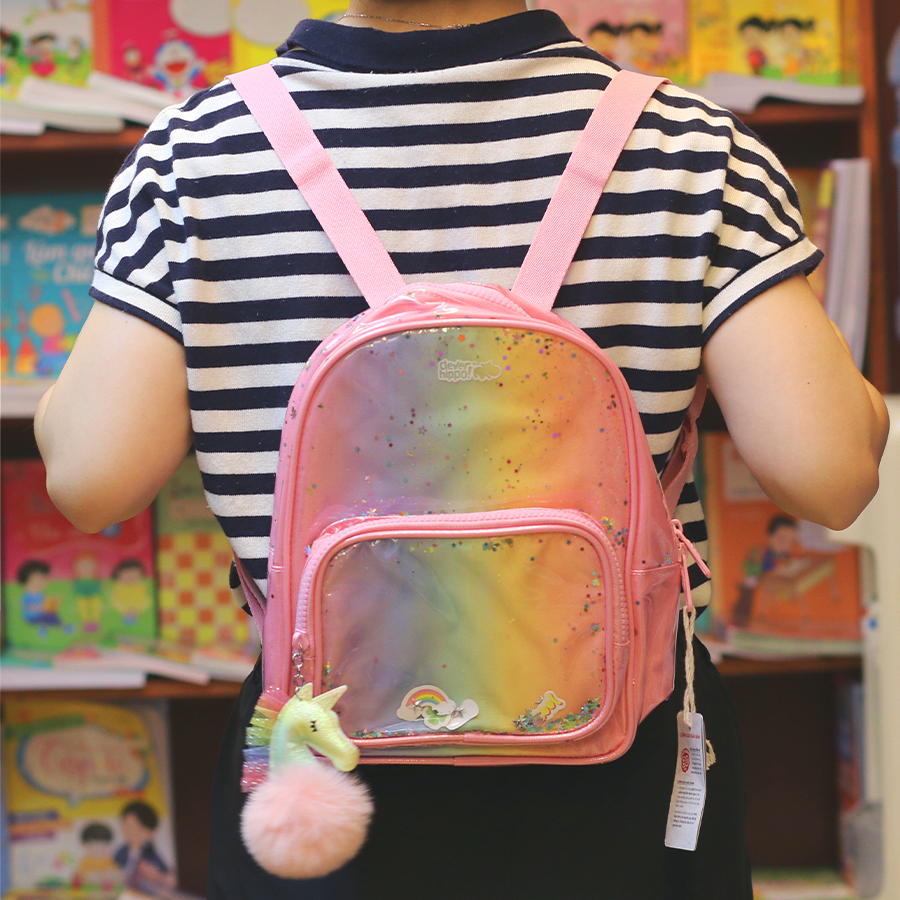 Ba Lô Clever Hippo Bh2201/Galaxy Rainbow - Glitter Galaxy
