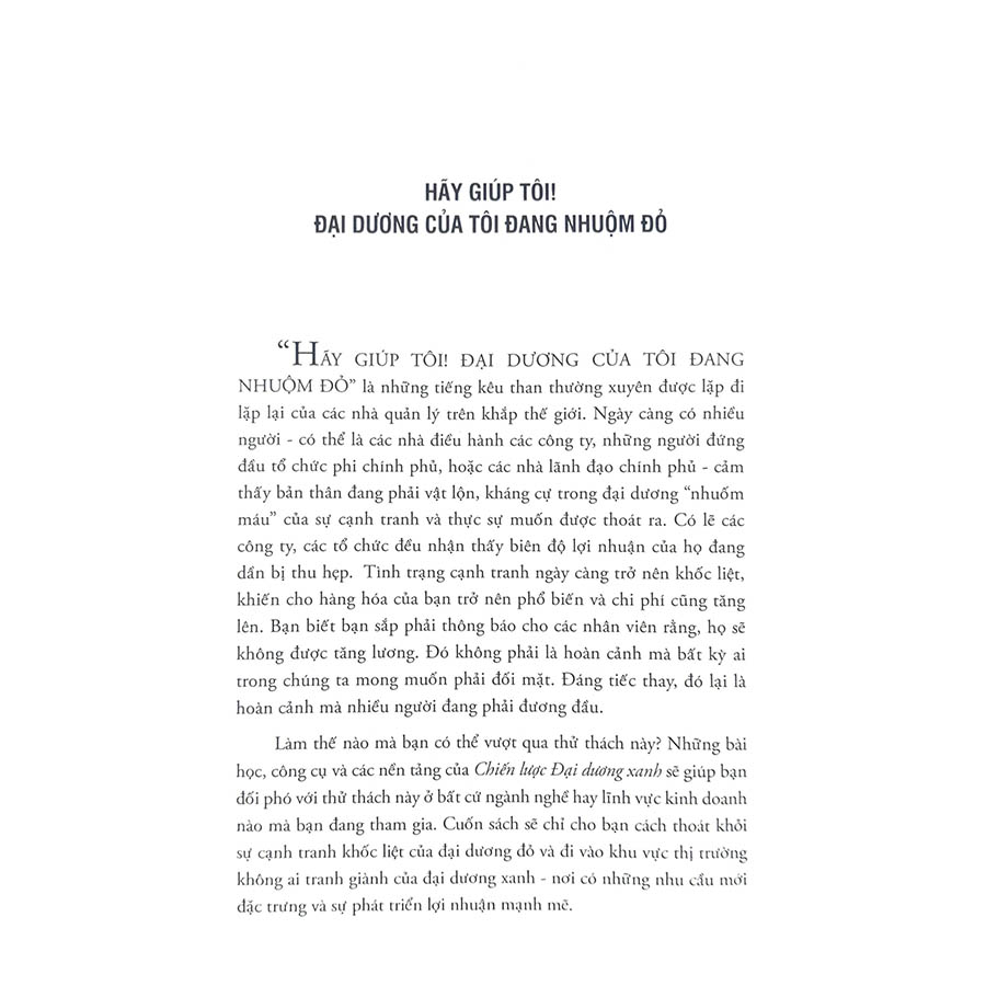 Blue Ocean Strategy - Chiến Lược Đại Dương Xanh