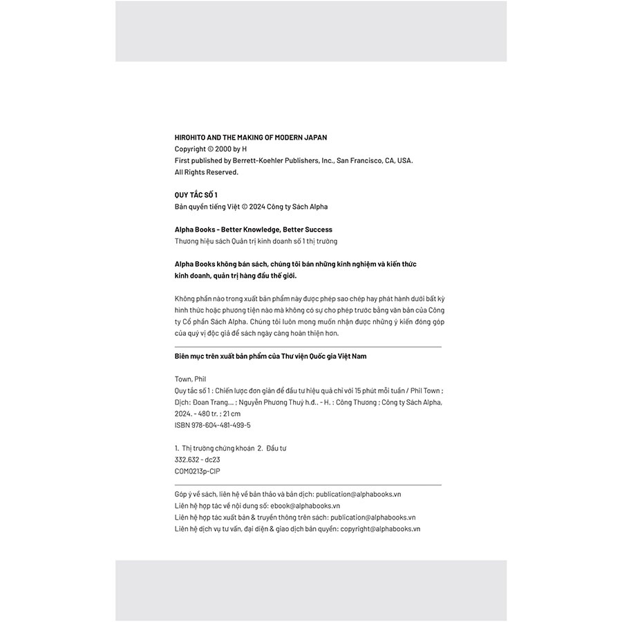 Rule #1 - Quy Tắc Số 1